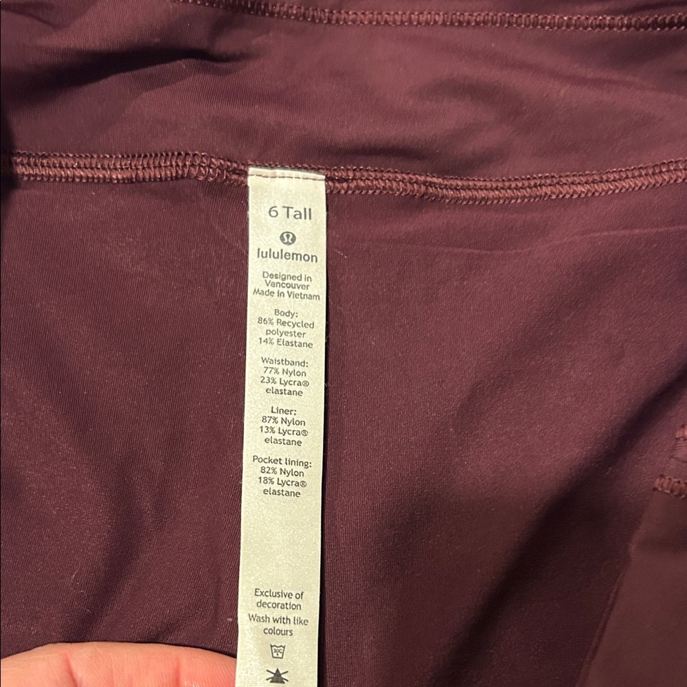 Wine red Lululemon Athletic Skirt - Picture 3 of 5